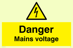 danger mains voltage