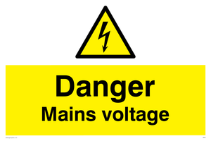 danger mains voltage