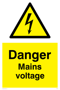 danger mains voltage