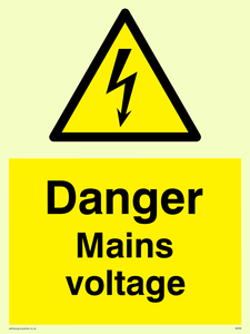 danger mains voltage