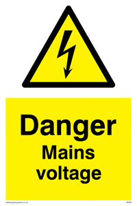 danger mains voltage