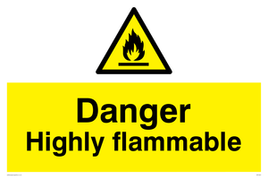 Danger Highly flammable