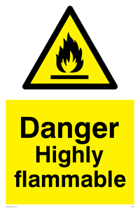Danger Highly flammable