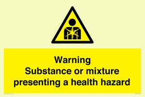 Warning Substance or mixture presenting a health hazard