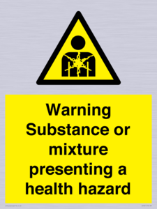 Warning Substance or mixture presenting a health hazard