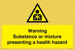Warning Substance or mixture presenting a health hazard