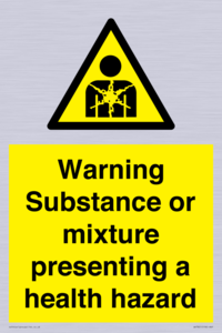 Warning Substance or mixture presenting a health hazard