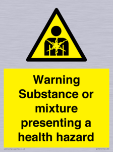 Warning Substance or mixture presenting a health hazard