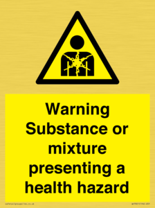 Warning Substance or mixture presenting a health hazard