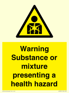 Warning Substance or mixture presenting a health hazard