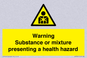 Warning Substance or mixture presenting a health hazard