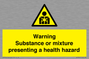 Warning Substance or mixture presenting a health hazard