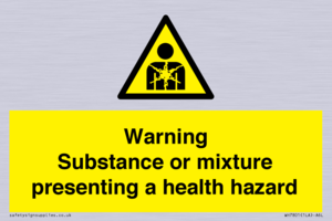 Warning Substance or mixture presenting a health hazard