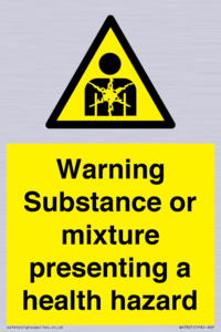 Warning Substance or mixture presenting a health hazard