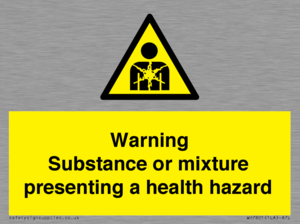 Warning Substance or mixture presenting a health hazard