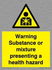 Warning Substance or mixture presenting a health hazard