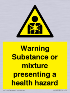 Warning Substance or mixture presenting a health hazard