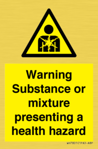 Warning Substance or mixture presenting a health hazard