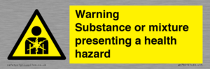 Warning Substance or mixture presenting a health hazard