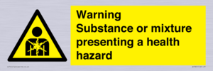 Warning Substance or mixture presenting a health hazard