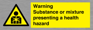 Warning Substance or mixture presenting a health hazard