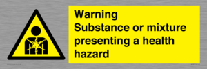 Warning Substance or mixture presenting a health hazard