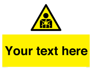 Custom Warning substance or mixture presenting a health hazard