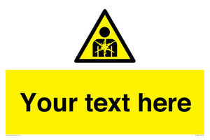 Custom Warning substance or mixture presenting a health hazard