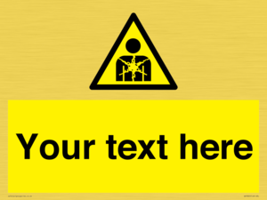 Custom Warning substance or mixture presenting a health hazard