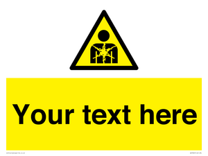 Custom Warning substance or mixture presenting a health hazard