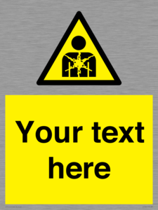 Custom Warning substance or mixture presenting a health hazard