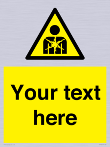 Custom Warning substance or mixture presenting a health hazard