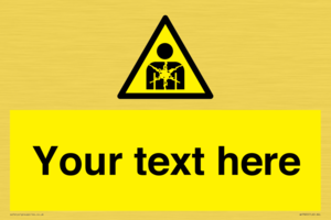 Custom Warning substance or mixture presenting a health hazard