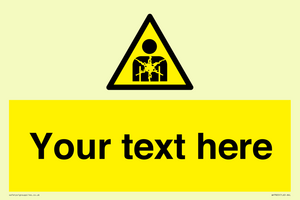 Custom Warning substance or mixture presenting a health hazard