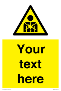 Custom Warning substance or mixture presenting a health hazard