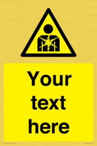 Custom Warning substance or mixture presenting a health hazard