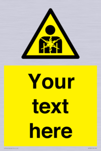 Custom Warning substance or mixture presenting a health hazard