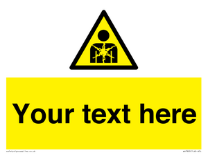 Custom Warning substance or mixture presenting a health hazard