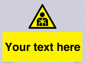 Custom Warning substance or mixture presenting a health hazard