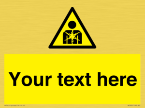 Custom Warning substance or mixture presenting a health hazard