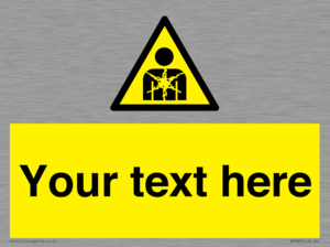 Custom Warning substance or mixture presenting a health hazard