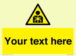 Custom Warning substance or mixture presenting a health hazard