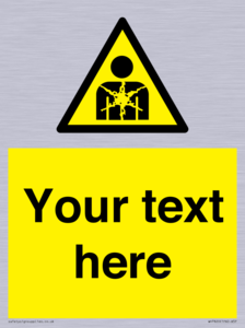 Custom Warning substance or mixture presenting a health hazard