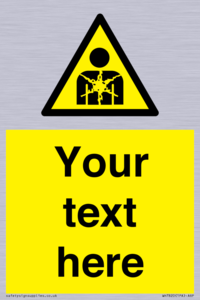 Custom Warning substance or mixture presenting a health hazard