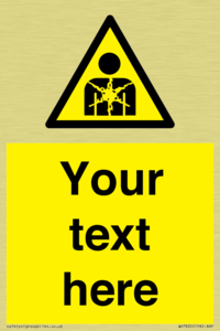 Custom Warning substance or mixture presenting a health hazard