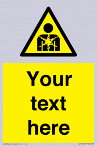 Custom Warning substance or mixture presenting a health hazard