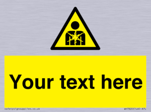 Custom Warning substance or mixture presenting a health hazard