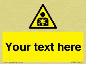 Custom Warning substance or mixture presenting a health hazard