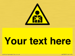 Custom Warning substance or mixture presenting a health hazard