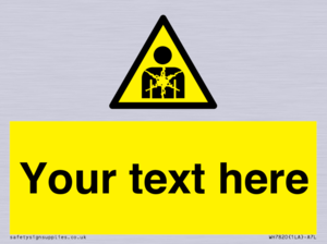 Custom Warning substance or mixture presenting a health hazard